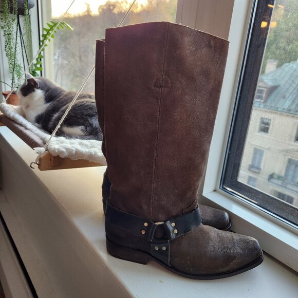 Y2K Golden Goose Distressed Leather Western Boots – Sz 10 US 🇮🇹 - Picture 14 of 16